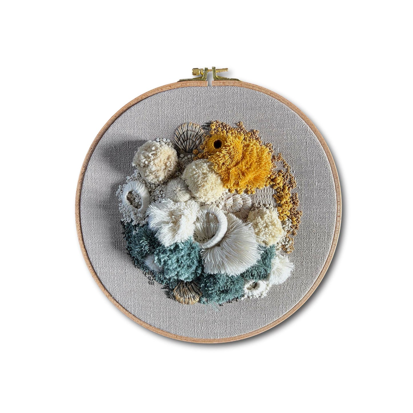 Ocean Floor Embroidery - Artemis Study - 10 Inch