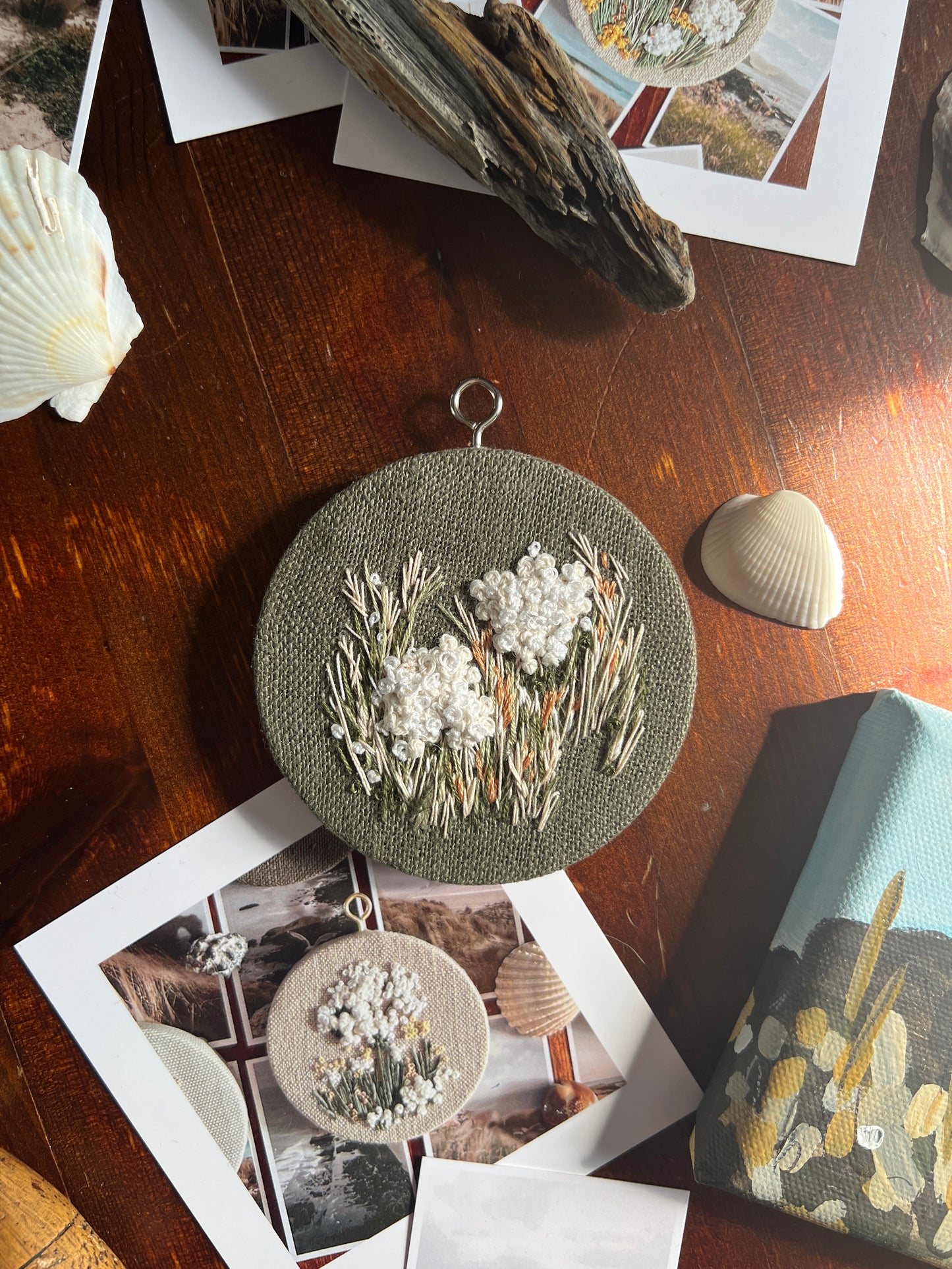 Cow Parsley, a Coastal Path Embroidery III