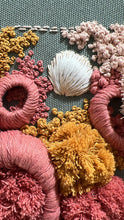 Load image into Gallery viewer, Calypso Series - 12&quot; Canvas -  ocean embroidery - coral art
