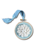 Load image into Gallery viewer, Velvet Coral Embroidery - Duck Egg Blue II
