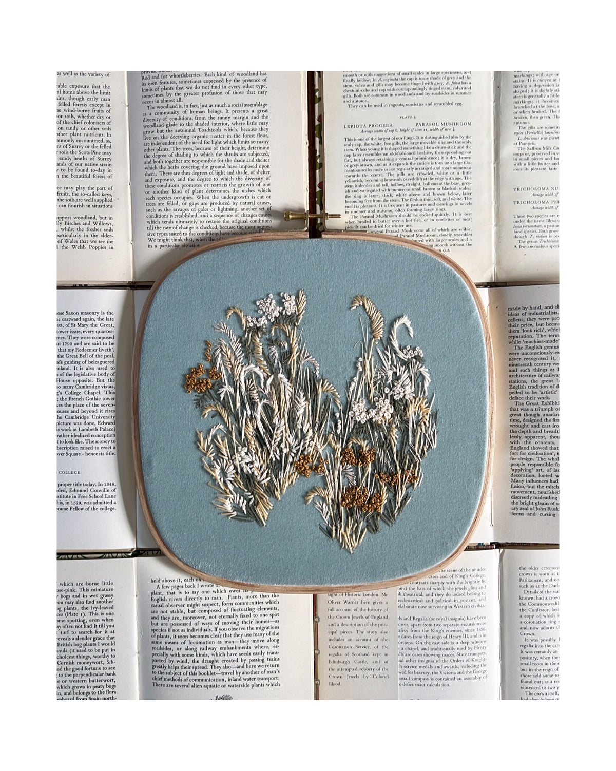 000 Embroidery on Linen. - The Summer Garden II