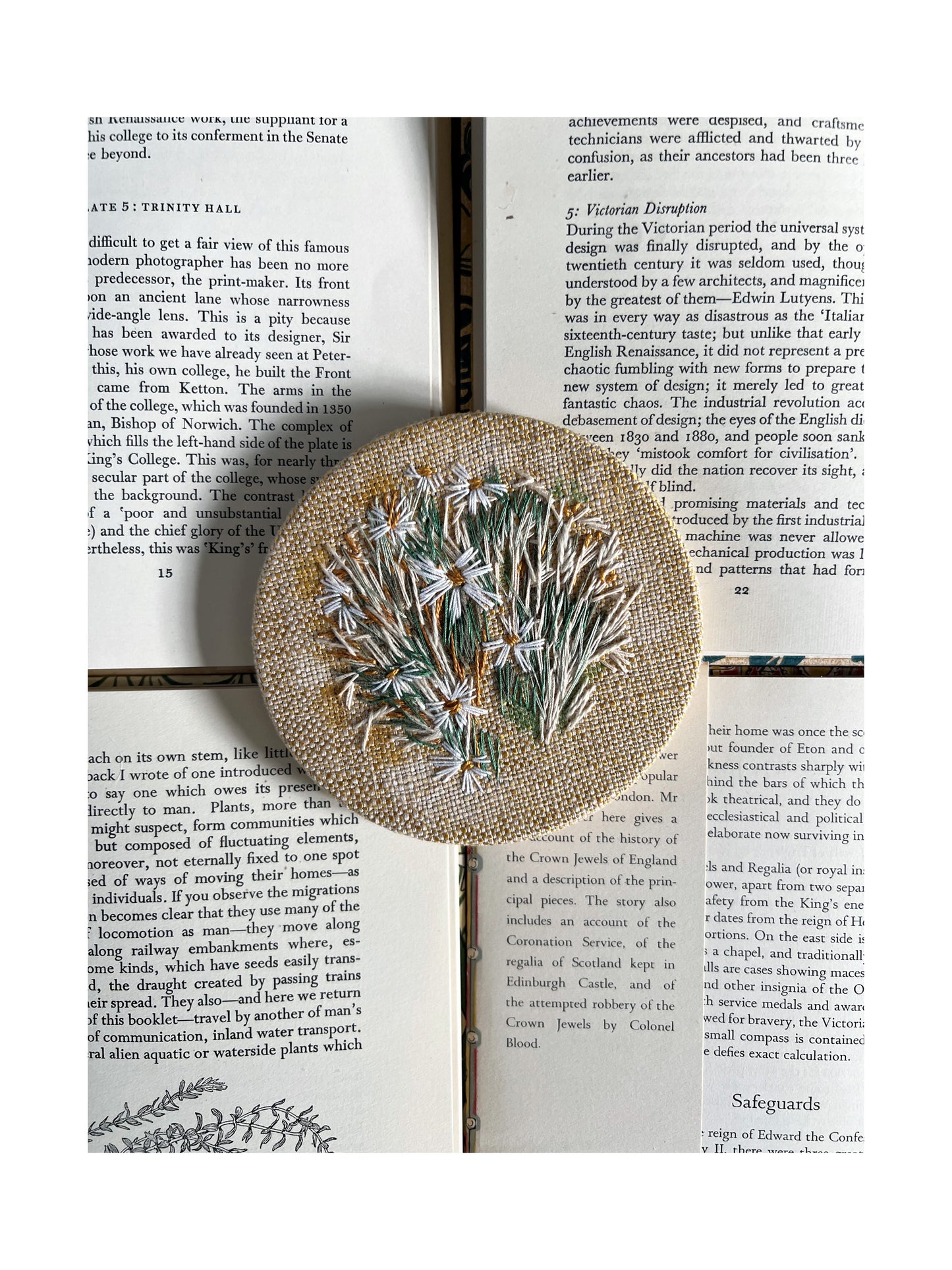 020 Embroidery on Linen - Summer Garden I