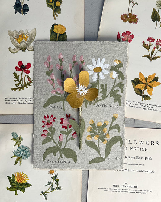 022 Paper Flower Botanical Painting