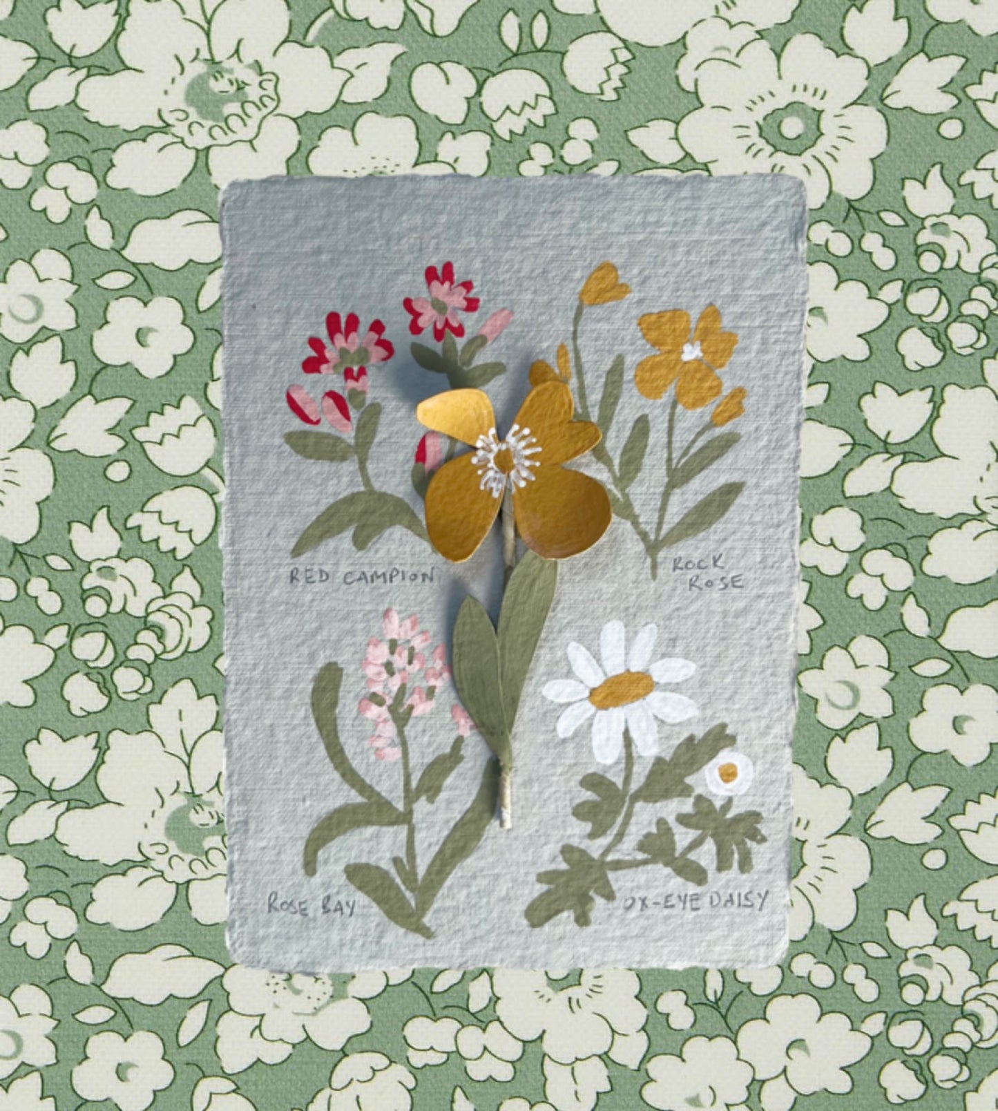 014 Paper Flower Botanical Painting