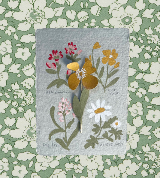 014 Paper Flower Botanical Painting