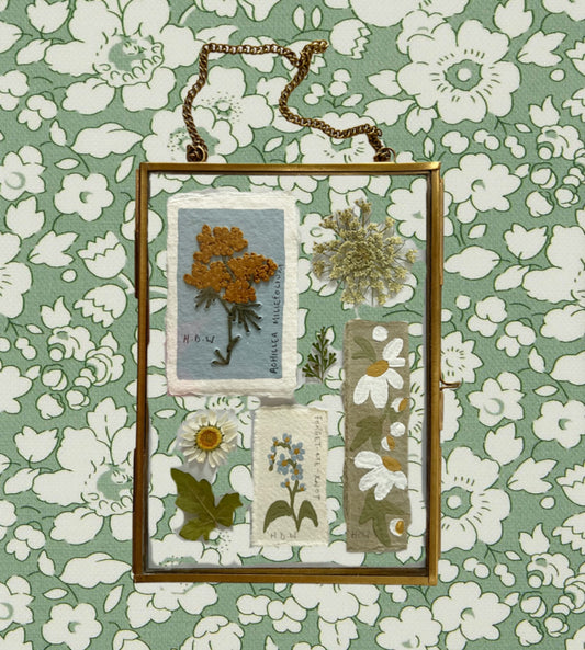 004 Vintage glass frame collage