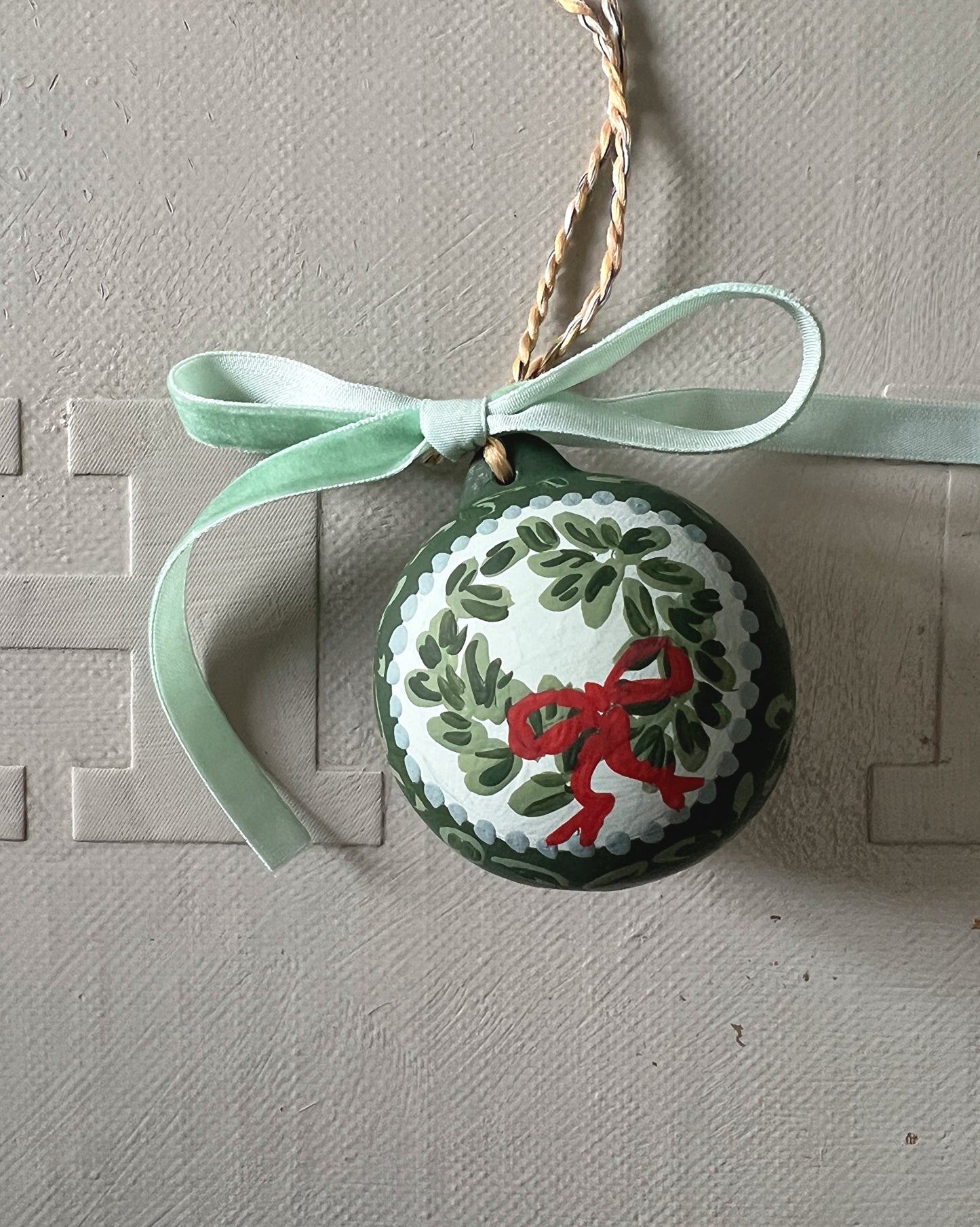 017 Hand Painted Heirloom Bauble I