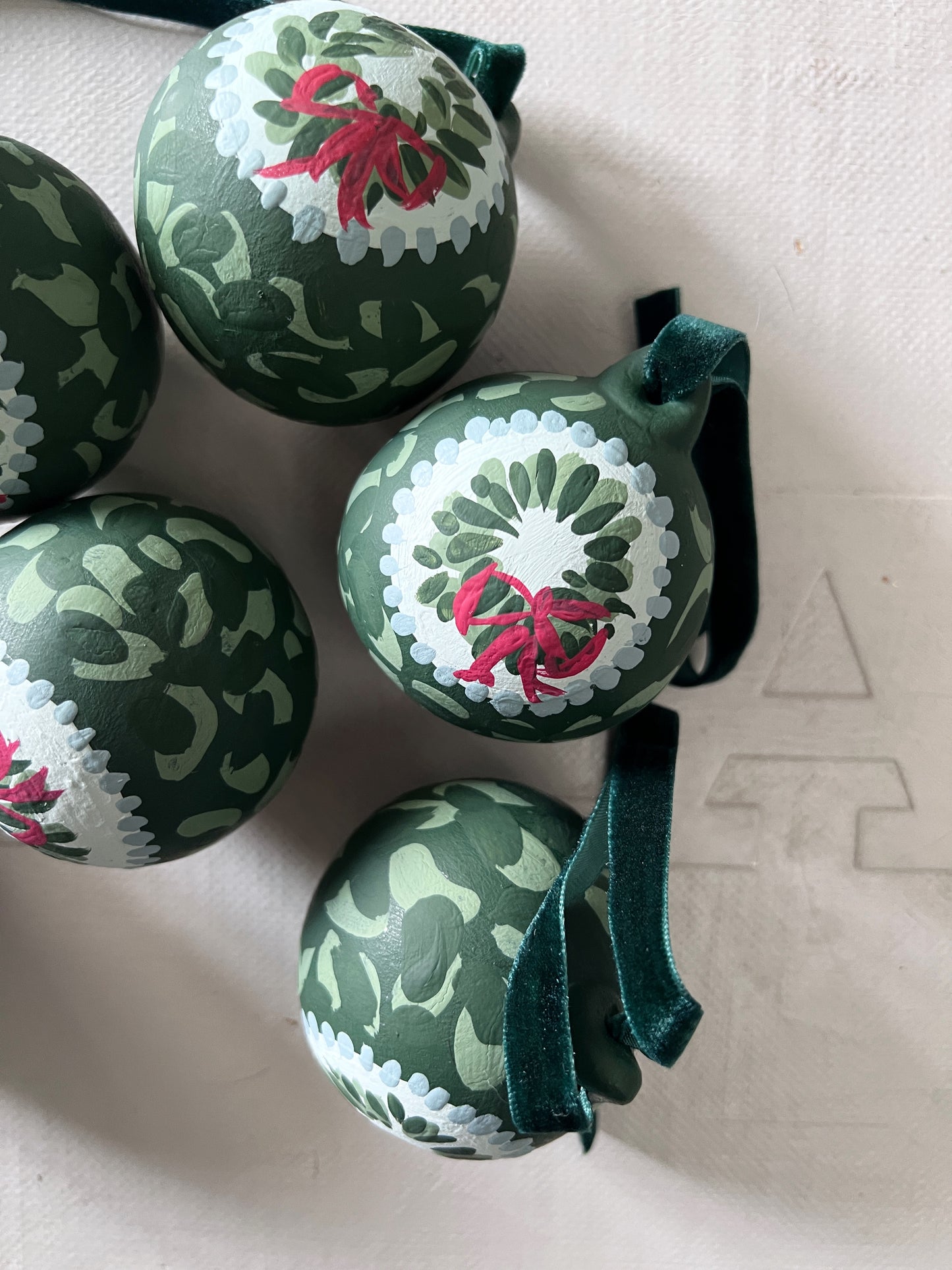 013 Hand Painted Heirloom Bauble II