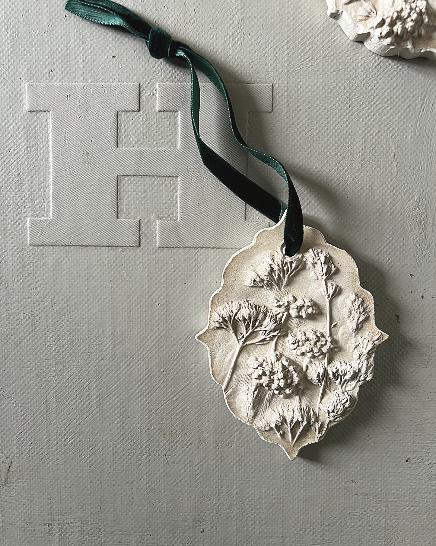 008 Embroidery & Wildflower Plaster Decoration II