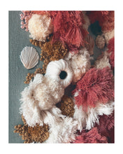 Load image into Gallery viewer, Calypso - 24&quot; Ocean Floor with Fresh Water Pearl - ocean embroidery - coral art
