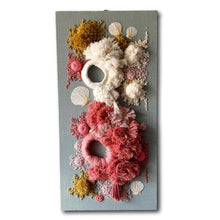 Load image into Gallery viewer, Odysseus - 24&quot; x 12&quot; Ocean Floor - ocean embroidery - coral art
