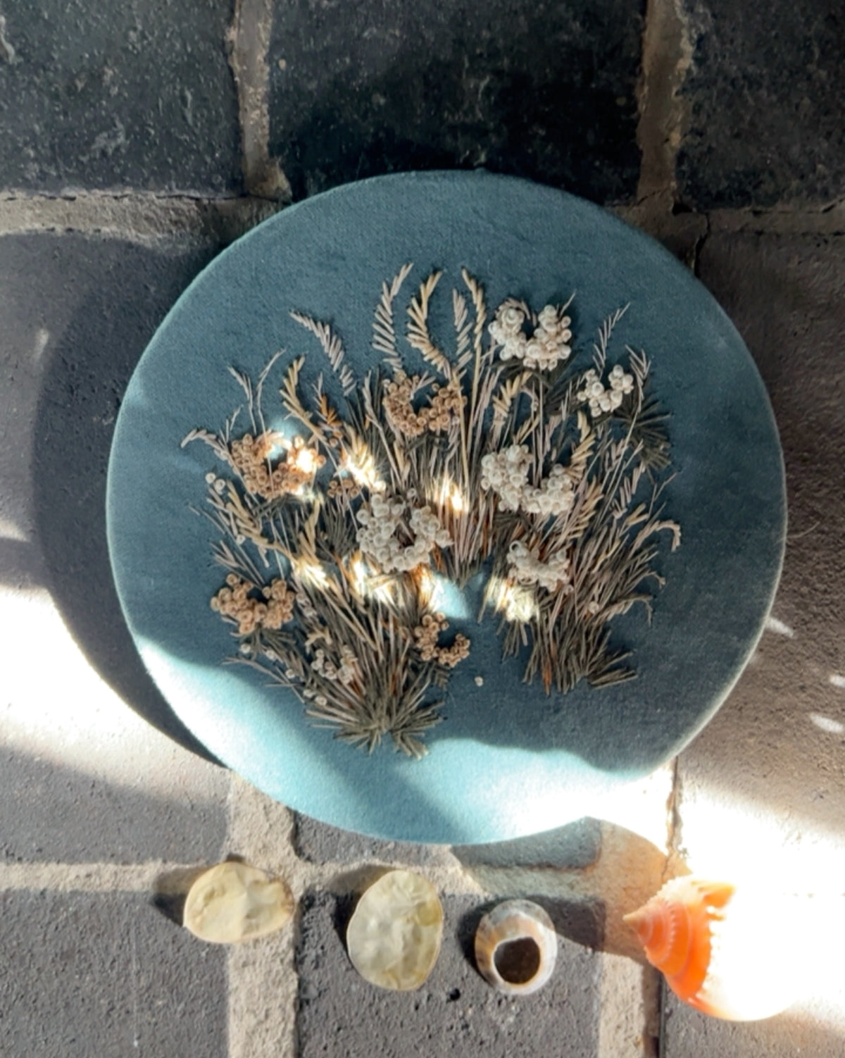 000 Embroidery on Velvet - The Summer Garden III