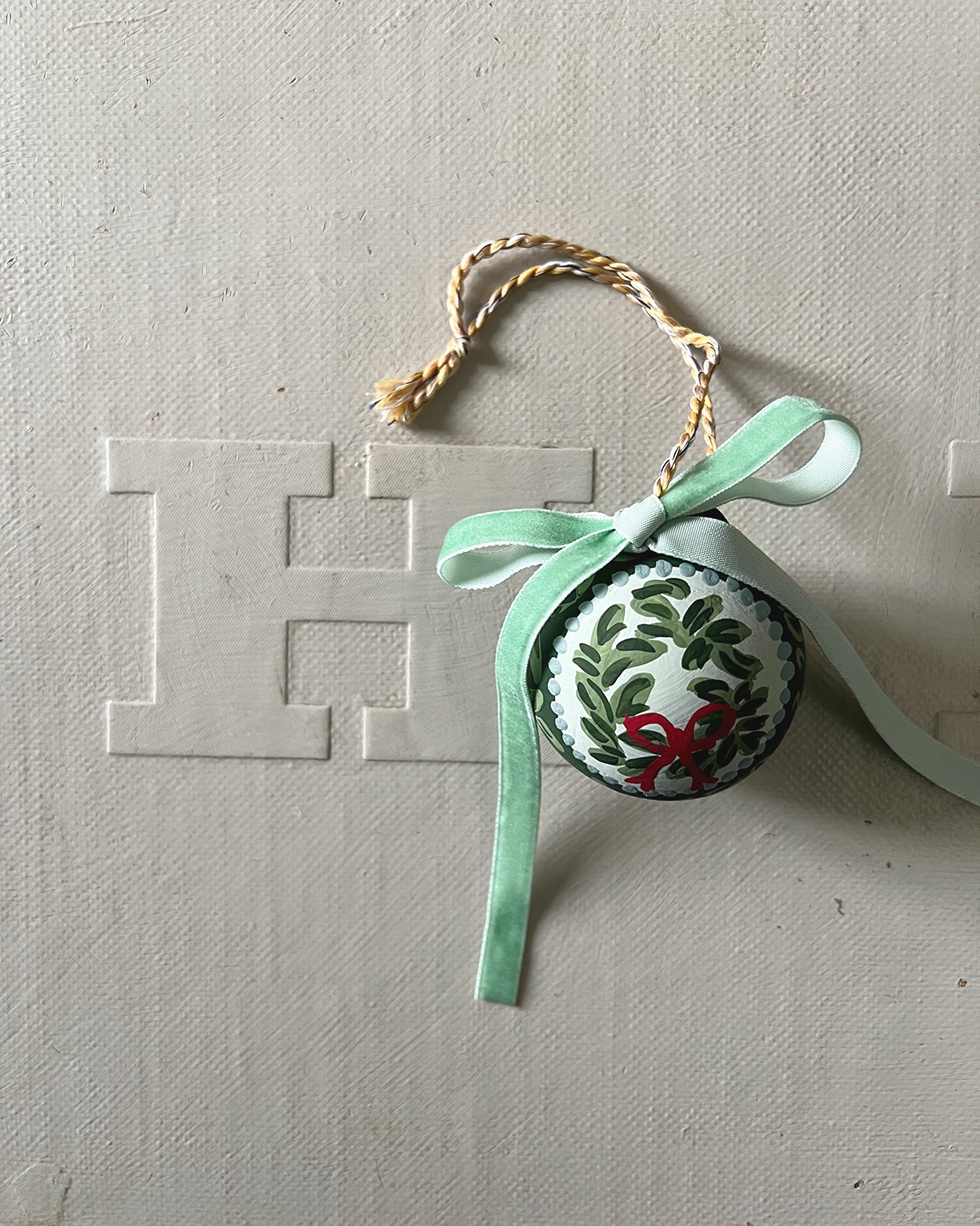 018 Hand Painted Heirloom Bauble III