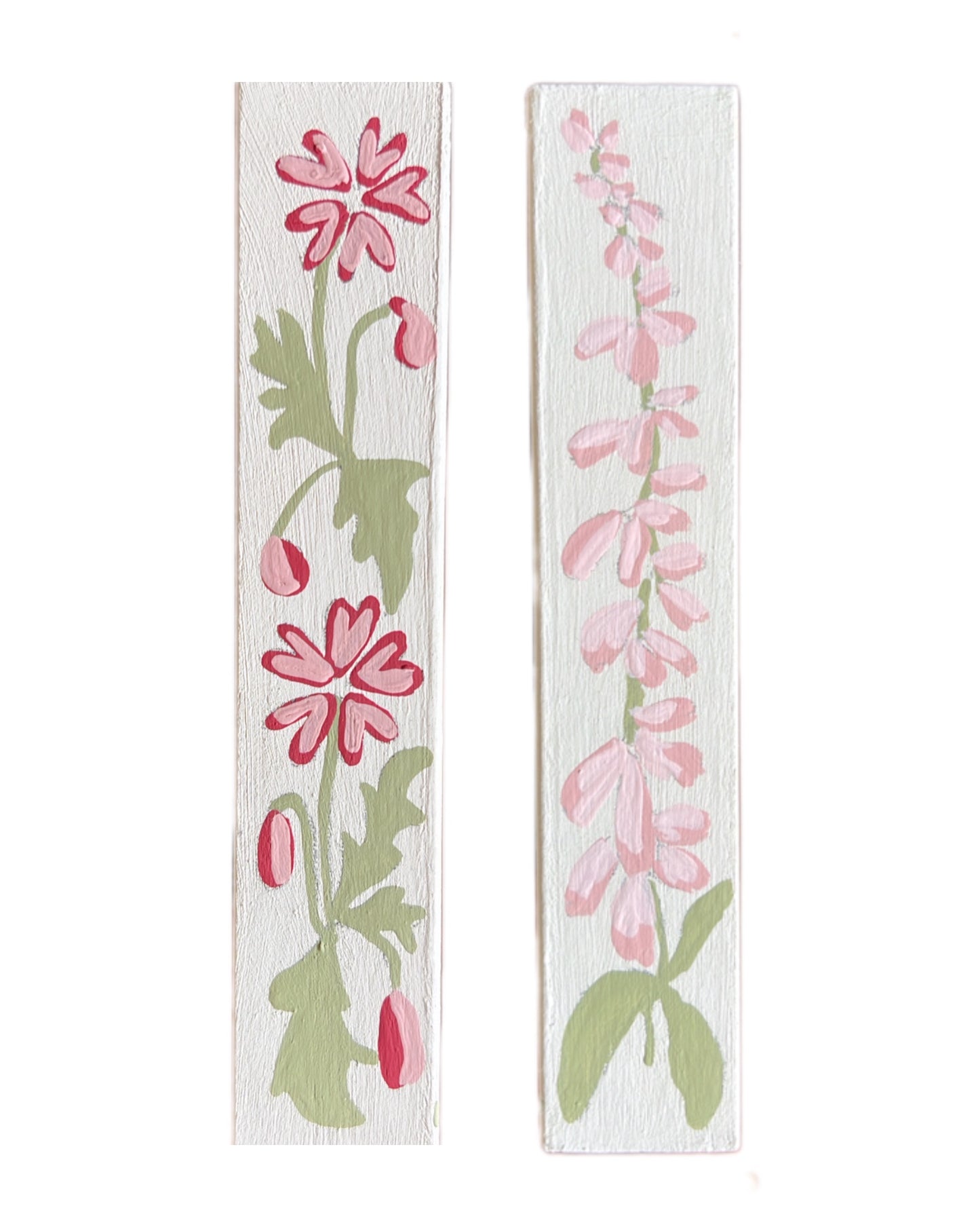 000 - Handmade Paper wild flower with painted Frame.