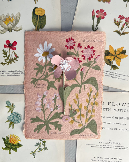 021 Paper Flower Botanical Painting